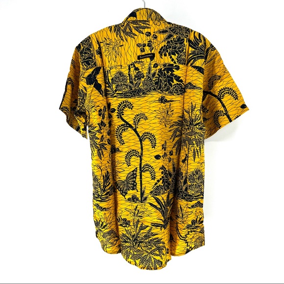 Black Mamba Men's Short Sleeve Button Down Shirt - Picture 4 of 5